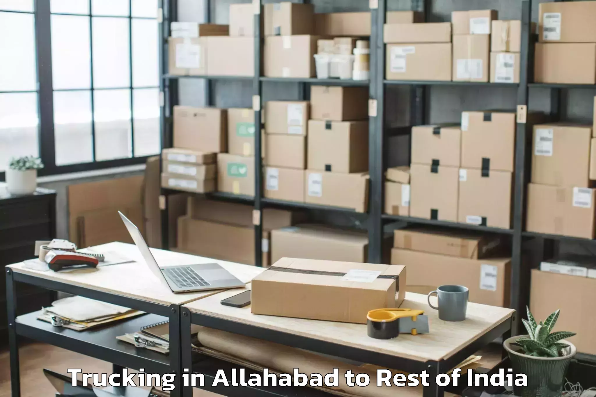 Top Allahabad to Kebang Trucking Available